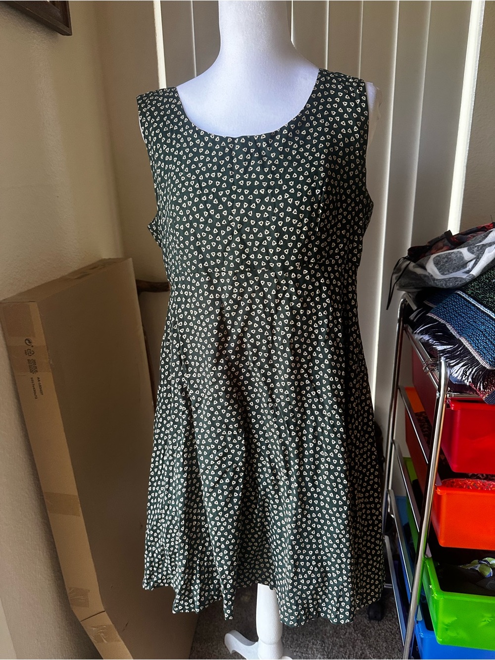Vintage 90s green summer dress